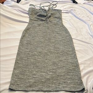 AKIRA Strapless Gray Dress